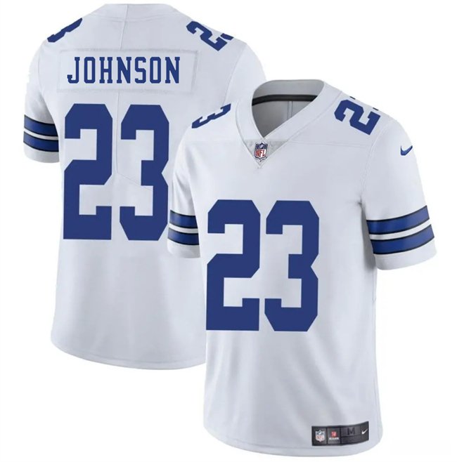 White Dallas Cowboys #23 Buddy Johnson 2025 Vapor Untouchable Limited Stitched Football Jersey - DLC454