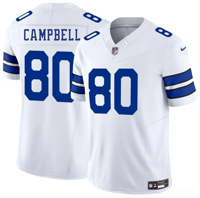 White Dallas Cowboys #80 Parris Campbell 2025 F.U.S.E Vapor Untouchable Limited Stitched Football Jersey - DLC15