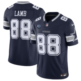 Navy Dallas Cowboys #88 CeeDee Lamb  2025 F.U.S.E. With 1-Star C Patch Vapor Limited Stitched Football Jersey - DLC445