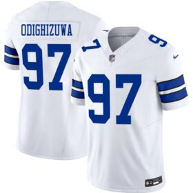 White Dallas Cowboys #97 Osa Odighizuwa 2025 F.U.S.E Vapor Untouchable Limited Stitched Football Jersey - DLC368