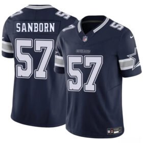 Navy Dallas Cowboys #57 Jack Sanborn 2025 F.U.S.E Vapor Untouchable Limited Stitched Football Jersey - DLC461