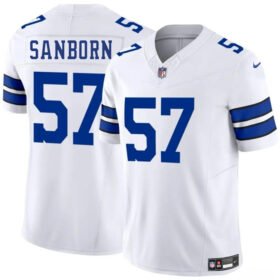 White Dallas Cowboys #57 Jack Sanborn 2025 F.U.S.E Vapor Untouchable Limited Stitched Football Jersey - DLC138