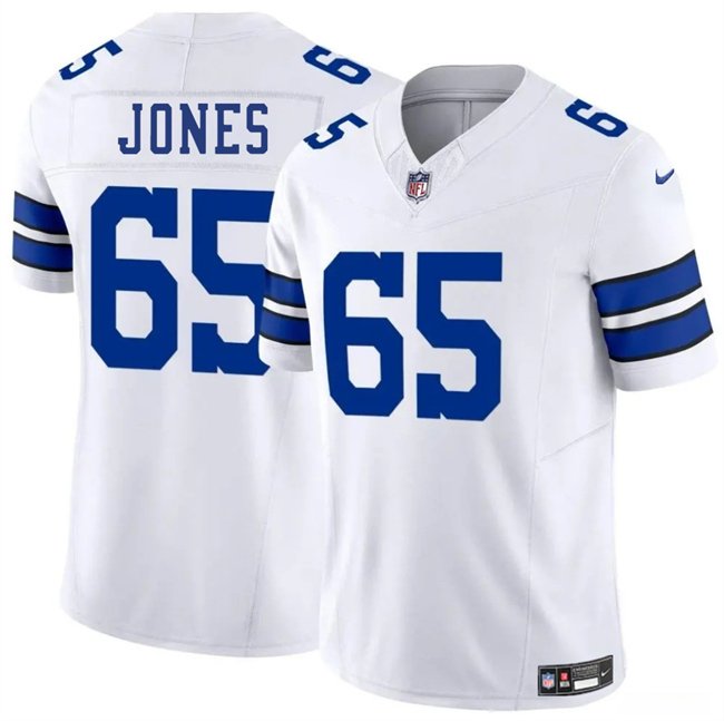 White Dallas Cowboys #65 Robert Jones 2025 F.U.S.E Vapor Untouchable Limited Stitched Football Jersey - DLC18