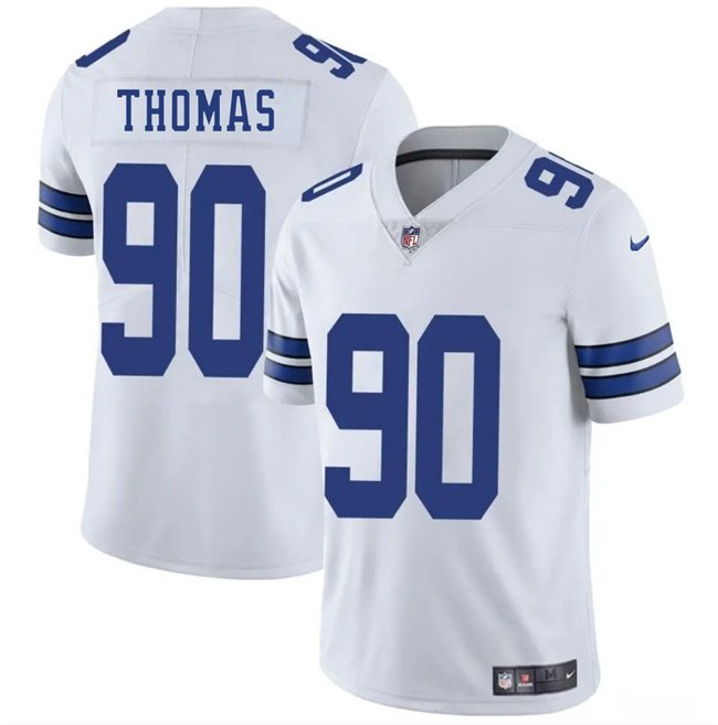 White Dallas Cowboys #90 Solomon Thomas 2025 Vapor Untouchable Limited Stitched Football Jersey - DLC140