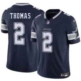 Navy Dallas Cowboys #2 Juanyeh Thomas 2025 F.U.S.E Vapor Untouchable Limited Stitched Football Jersey - DLC193