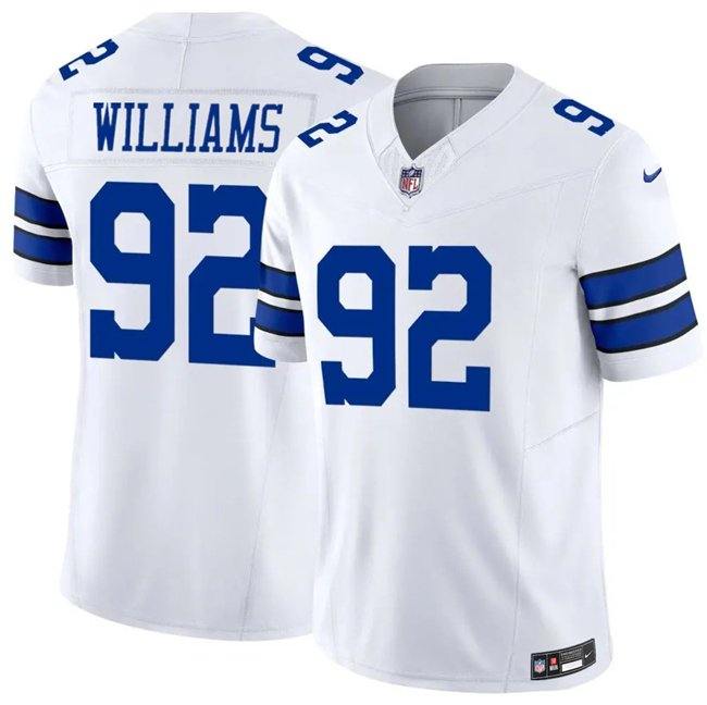 White Dallas Cowboys #92 Quinnen Williams 2025 F.U.S.E Vapor Untouchable Limited Stitched Football Jersey - DLC326