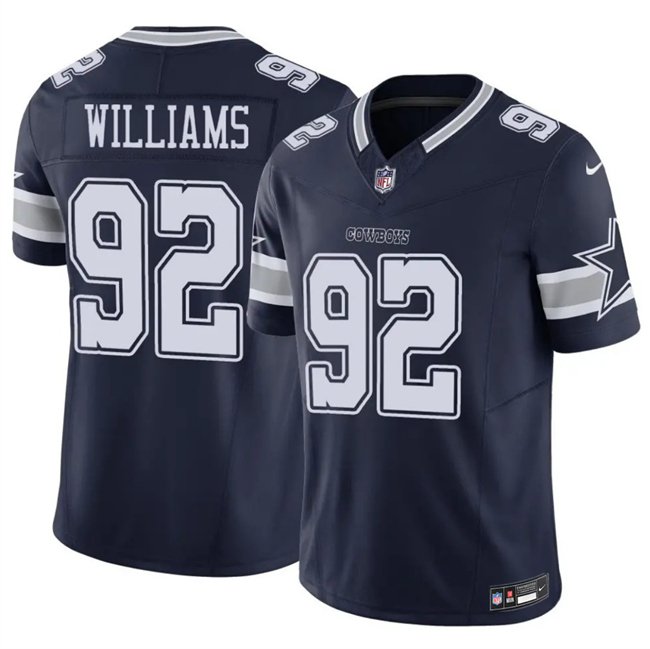Navy Dallas Cowboys #92 Quinnen Williams 2025 F.U.S.E Vapor Untouchable Limited Stitched Football Jersey - DLC286