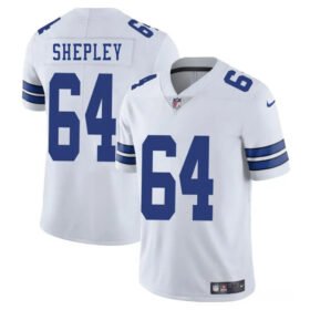 White Dallas Cowboys #64 Dakoda Shepleys 2025 Vapor Untouchable Limited Stitched Football Jersey - DLC116