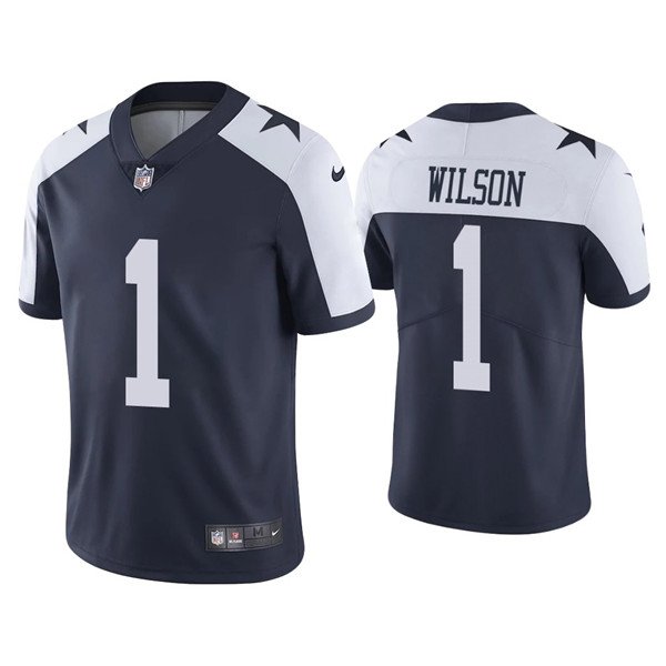 Navy Dallas Cowboys #1 Cedrick Wilson Vapor Limited Stitched Jersey - DLC379