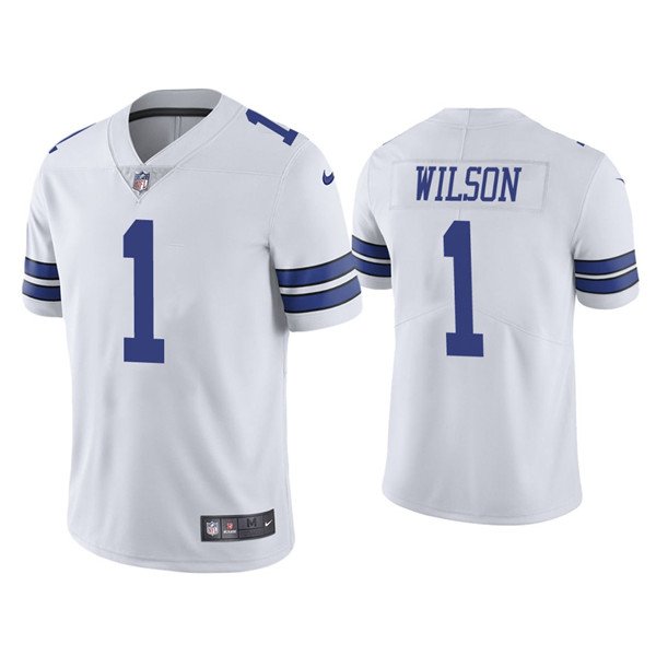 White Dallas Cowboys #1 Cedrick Wilson Vapor Limited Stitched Jersey - DLC400