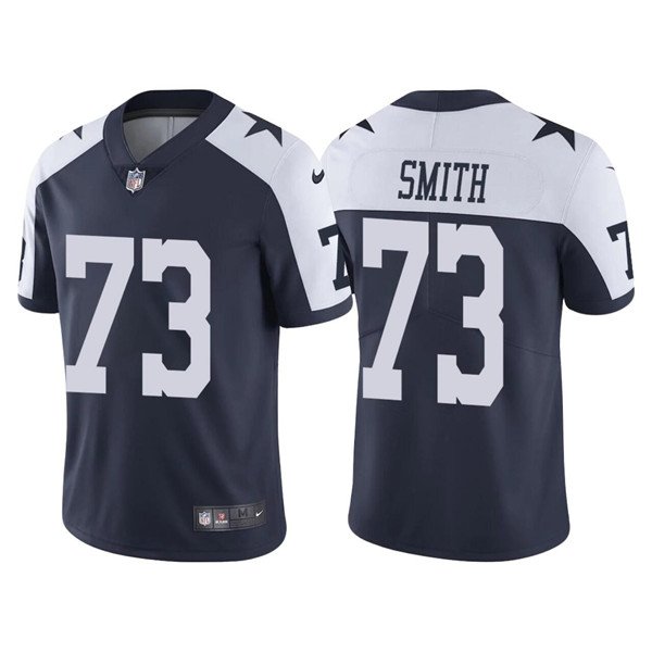 Navy Dallas Cowboys #73 Tyler Smith Thanksgiving Vapor Limited Stitched Jersey - DLC58