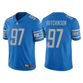 Blue Detroit Lions #97 Aidan Hutchinson Vapor Untouchable Limited Stitched Jersey - DTL330