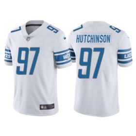 White Detroit Lions #97 Aidan Hutchinson Vapor Untouchable Limited Stitched Jersey - DTL331