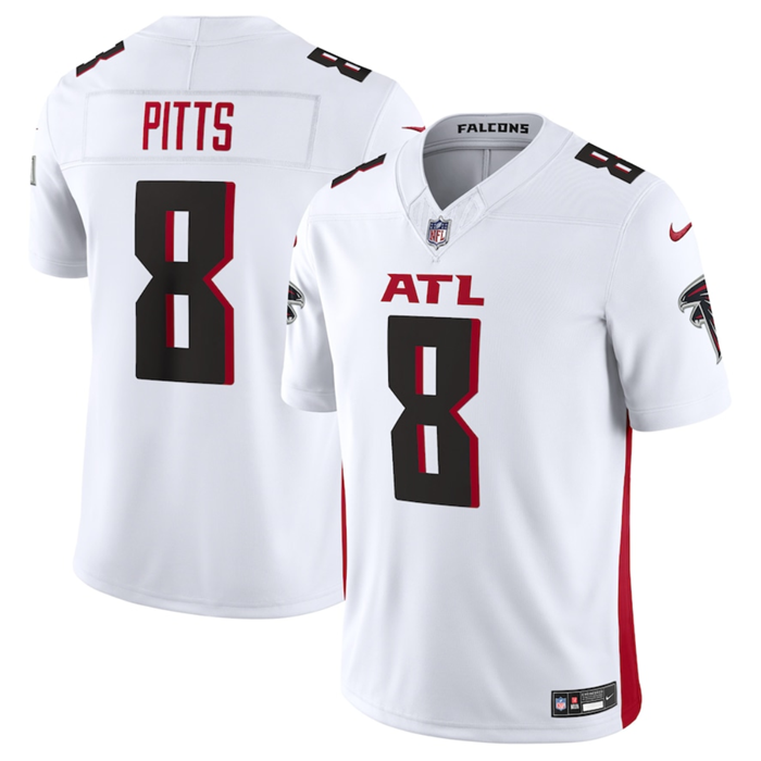 White Atlanta Falcons #8 Kyle Pitts 2023 F.U.S.E. Vapor Untouchable Limited Stitched Football Jersey - AFJ111
