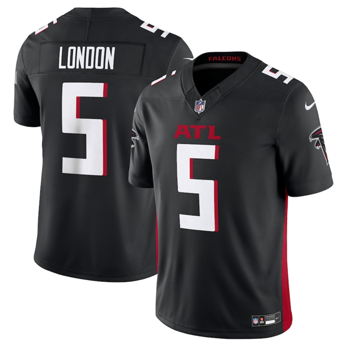 Black Atlanta Falcons #5 Drake London 2023 F.U.S.E. Vapor Untouchable Limited Stitched Football Jersey - AFJ152