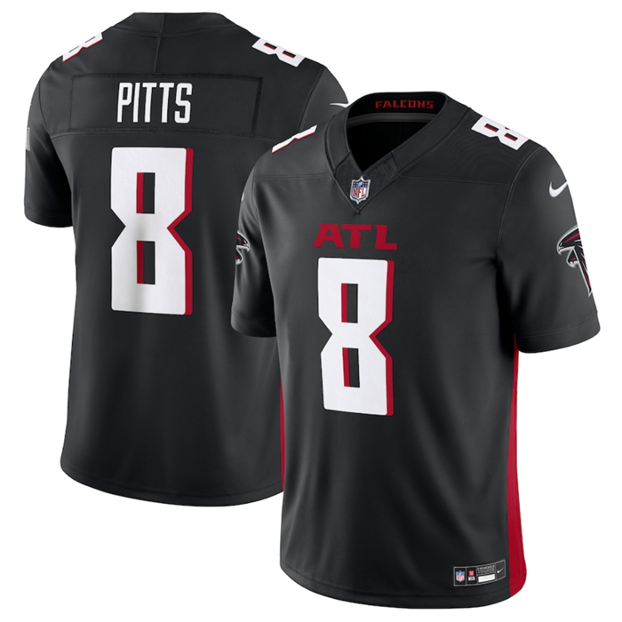 Black Atlanta Falcons #8 Kyle Pitts 2023 F.U.S.E. Vapor Untouchable Limited Stitched Football Jersey - AFJ33