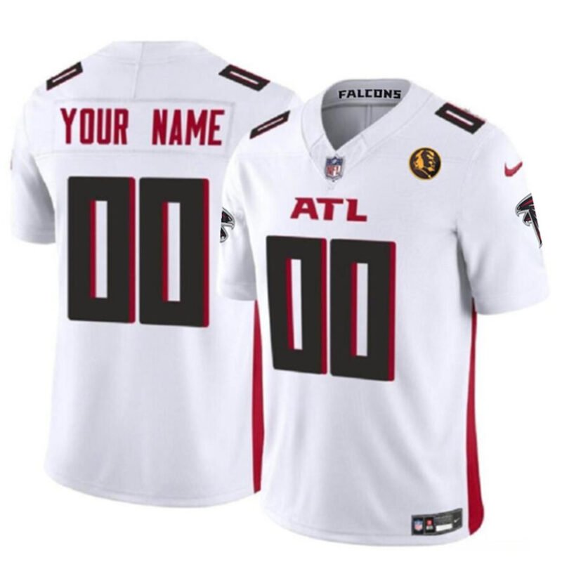White Atlanta Falcons Active Player Custom 2023 F.U.S.E. With John Madden Patch Vapor Limited Stitched Football Jersey - AFJ237