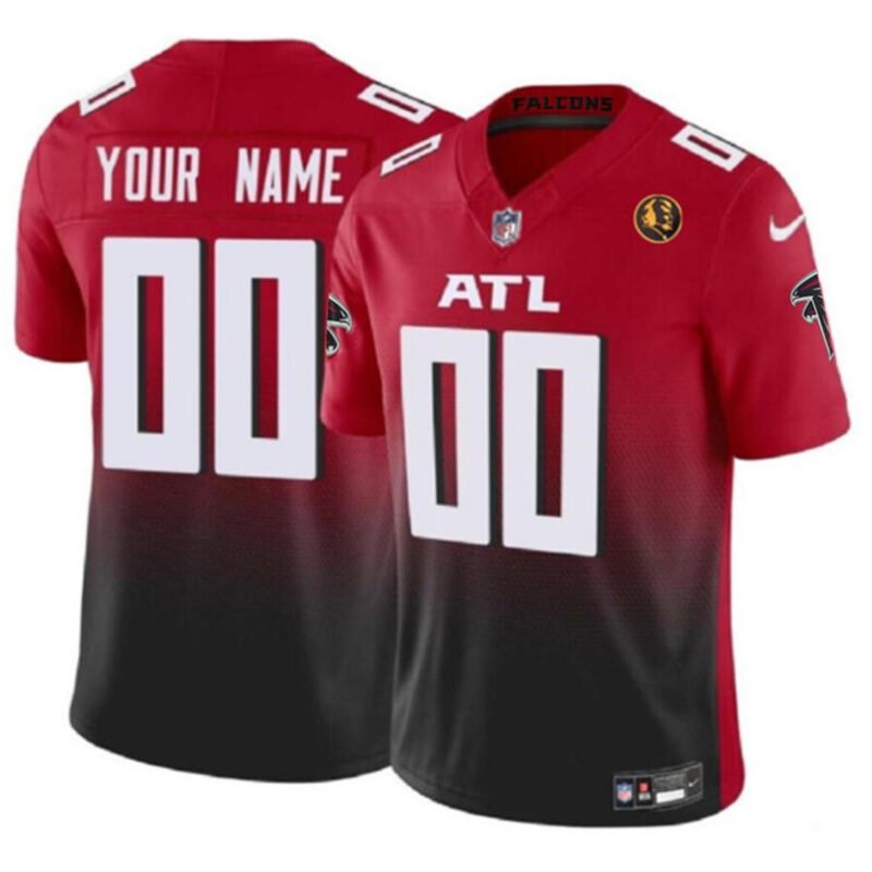 Red Atlanta Falcons Active Player Custom 2023 F.U.S.E. With John Madden Patch Vapor Limited Stitched Football Jersey - AFJ192