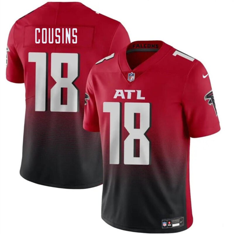 Red/Black Atlanta Falcons #18 Kirk Cousins Vapor Untouchable Limited Stitched Football Jersey - AFJ105