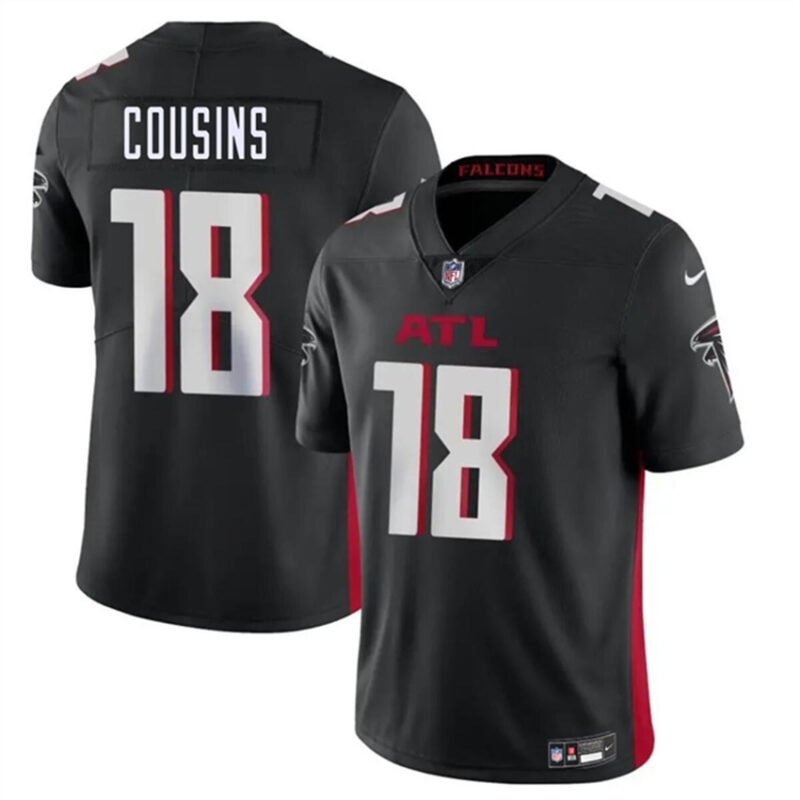 Black Atlanta Falcons #18 Kirk Cousins Vapor Untouchable Limited Stitched Football Jersey - AFJ146