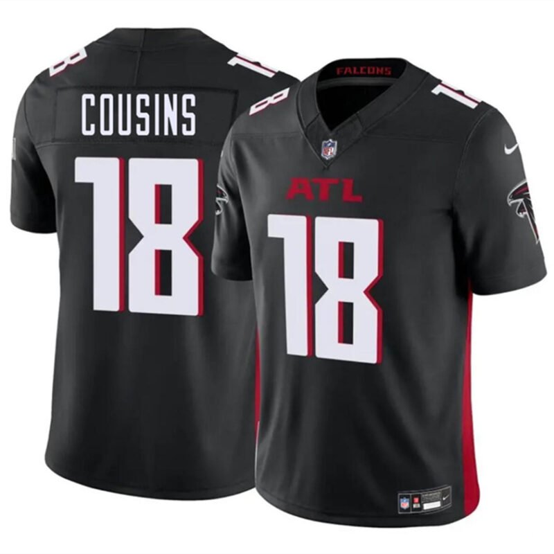 Black Atlanta Falcons #18 Kirk Cousins 2023 F.U.S.E. Vapor Untouchable Limited Stitched Football Jersey - AFJ26