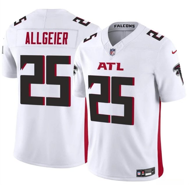 White Atlanta Falcons #25 Tyler Allgeier 2024 F.U.S.E Vapor Untouchable Limited Stitched Football Jersey - AFJ251