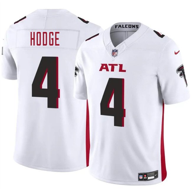 White Atlanta Falcons #4 KhaDarel Hodge 2025 F.U.S.E. Vapor Untouchable Limited Stitched Football Jersey - AFJ97