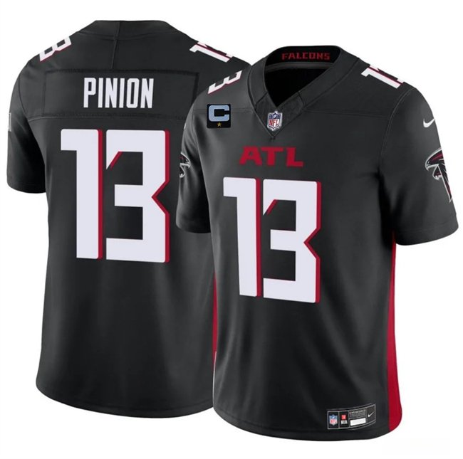 Black Atlanta Falcons #13 Bradley Pinion 2025 F.U.S.E With 1-Star C Patch Vapor Untouchable Limited Stitched Football Jersey - AFJ206