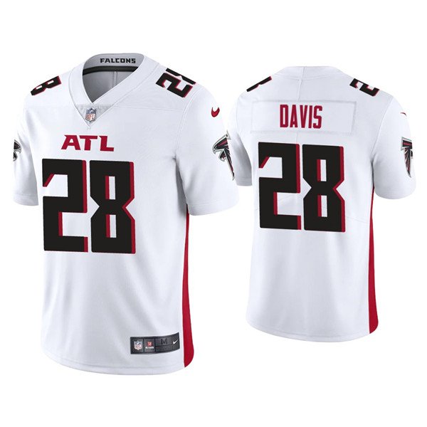 White Atlanta Falcons #28 Mike Davis Vapor Untouchable Limited Stitched Jersey - AFJ107
