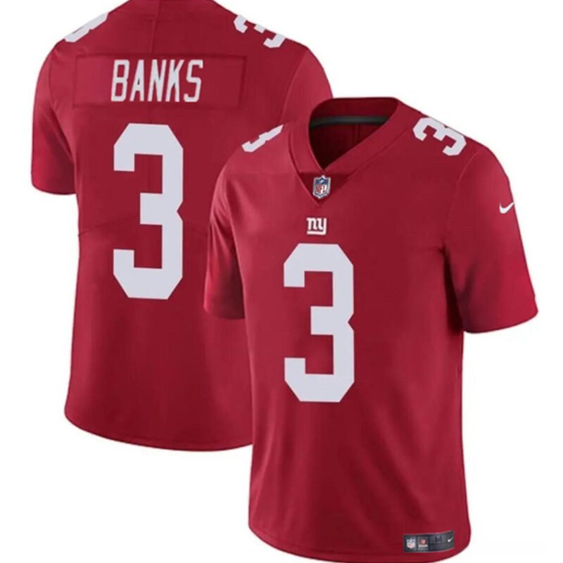 Red New York Giants #3 Deonte Banks Vapor Untouchable Limited Stitched Jersey - NYG04
