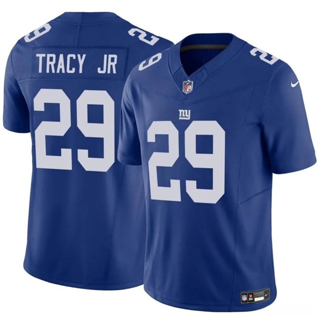 Blue New York Giants #29 Tyrone Tracy Jr 2023 F.U.S.E. Vapor Untouchable Limited Stitched Jersey - NYG239