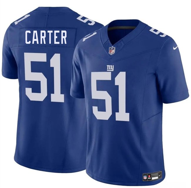 Blue New York Giants #51 Abdul Carter 2025 Draft F.U.S.E. Vapor Untouchable Limited Stitched Jersey - NYG240