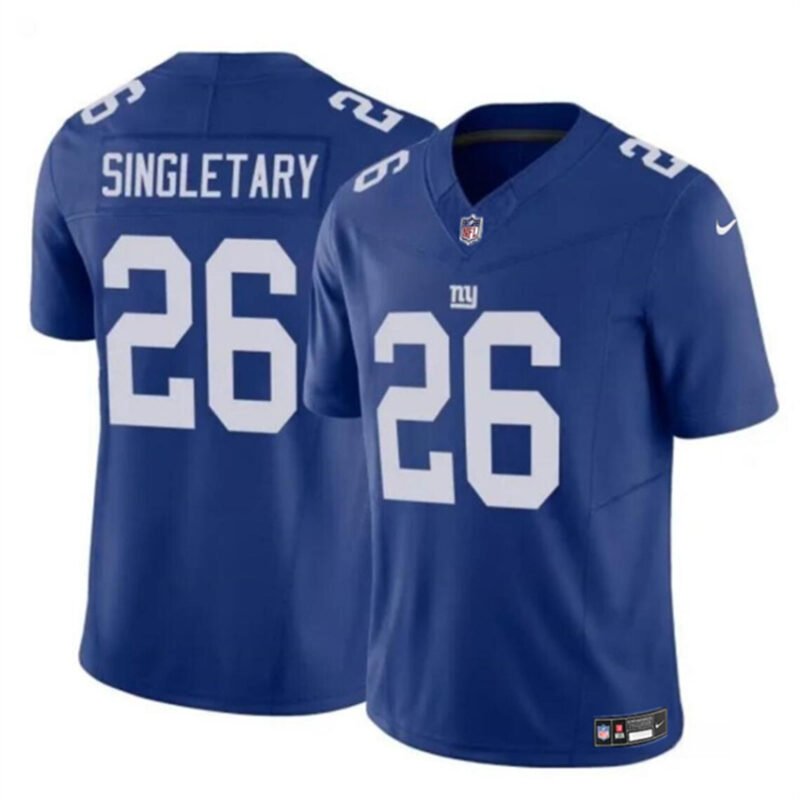 Blue New York Giants #26 Devin Singletary 2023 F.U.S.E. Vapor Untouchable Limited Stitched Jersey - NYG179