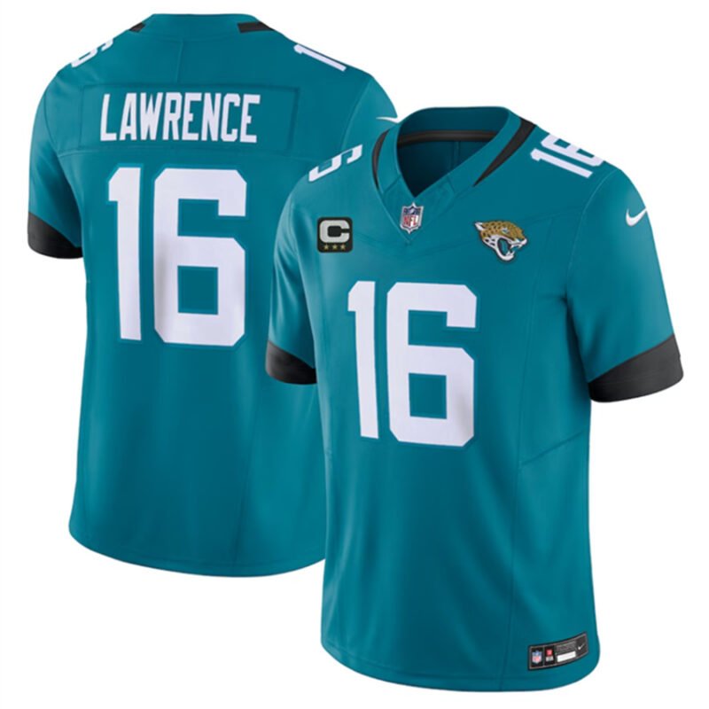 Teal Jacksonville Jaguars #16 Trevor Lawrence 2023 F.U.S.E With 3- Star C Patch Vapor Untouchable Limited Stitched Jersey - JVG94