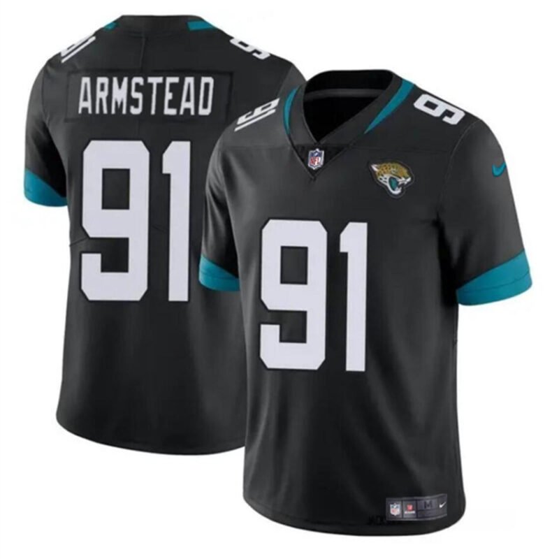 Black Jacksonville Jaguars #91 Arik Armstead Vapor Untouchable Limited Stitched Jersey - JVG36