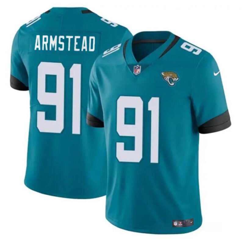 Teal Jacksonville Jaguars #91 Arik Armstead Vapor Untouchable Limited Stitched Jersey - JVG88