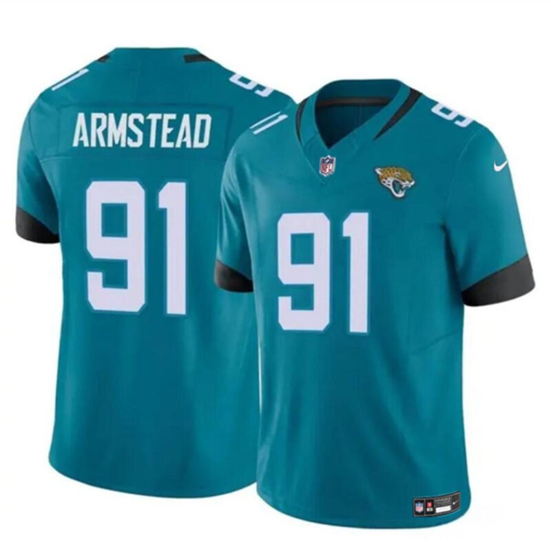 Teal Jacksonville Jaguars #91 Arik Armstead 2024 F.U.S.E Vapor Untouchable Limited Stitched Jersey - JVG176
