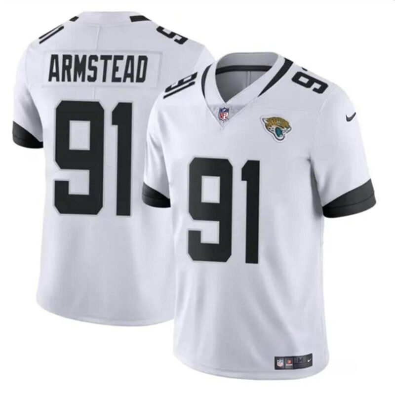 White Jacksonville Jaguars #91 Arik Armstead Vapor Untouchable Limited Stitched Jersey - JVG79