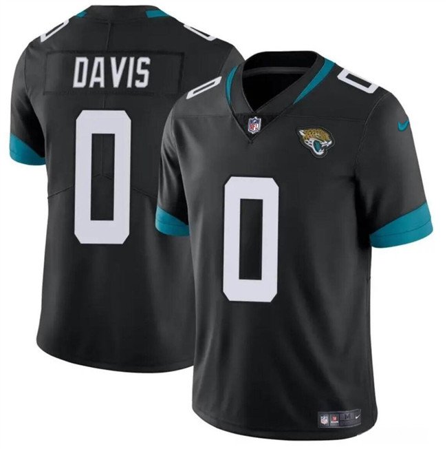 Black Jacksonville Jaguars #0 Gabe Davis Vapor Untouchable Limited Stitched Jersey - JVG183