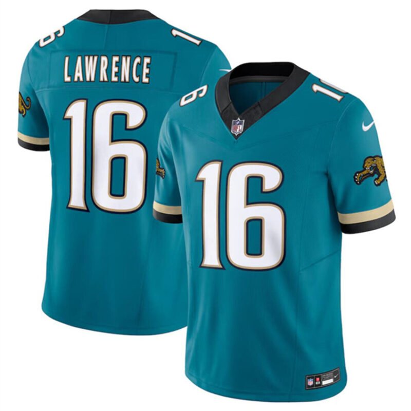 Teal Jacksonville Jaguars #16 Trevor Lawrence Prowler 2024 F.U.S.E. Throwback Vapor Limited Stitched Football Jersey - JVG86