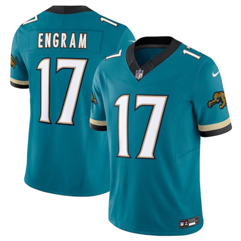 Teal Jacksonville Jaguars #17 Evan Engram 2024 F.U.S.E. Prowler Throwback Vapor Limited Stitched Football Jersey - JVG78