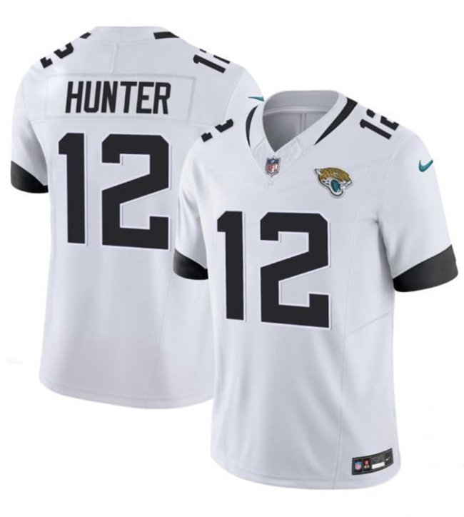 White Jacksonville Jaguars #12 Travis Hunter 2025 Draft F.U.S.E. Vapor Limited Stitched Football Jersey - JVG127