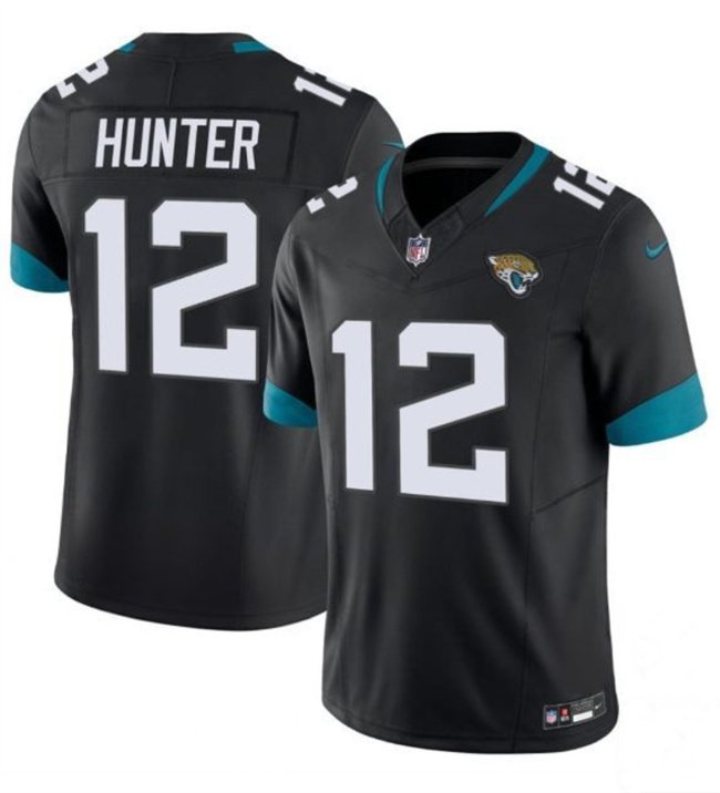 Black Jacksonville Jaguars #12 Travis Hunter 2025 Draft F.U.S.E. Vapor Limited Stitched Football Jersey - JVG39