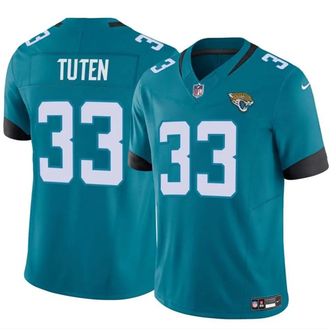 Teal Jacksonville Jaguars #33 Bhayshul Tuten 2024 Vapor Untouchable Limited Stitched Jersey - JVG156