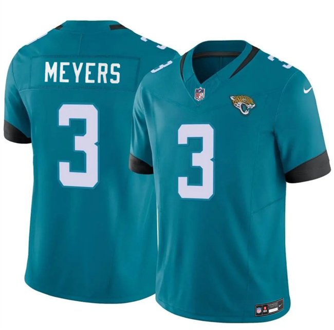 Teal Jacksonville Jaguars #3 Jokobi Meyers 2025 F.U.S.E. Vapor Untouchable Limited Stitched Jersey - JVG111