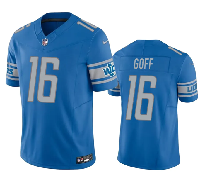Blue Detroit Lions #16 Jared Goff 2023 F.U.S.E. Vapor Untouchable Limited Stitched Jersey - DTL100