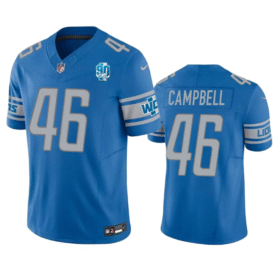 Blue Detroit Lions #46 Jack Campbell 2023 F.U.S.E. 90th Anniversary Vapor Untouchable Limited Stitched Jersey - DTL30