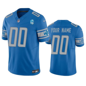 Blue Detroit Lions Active Player Custom 2023 F.U.S.E. 90th Anniversary Vapor Untouchable Limited Stitched Jersey - DTL23