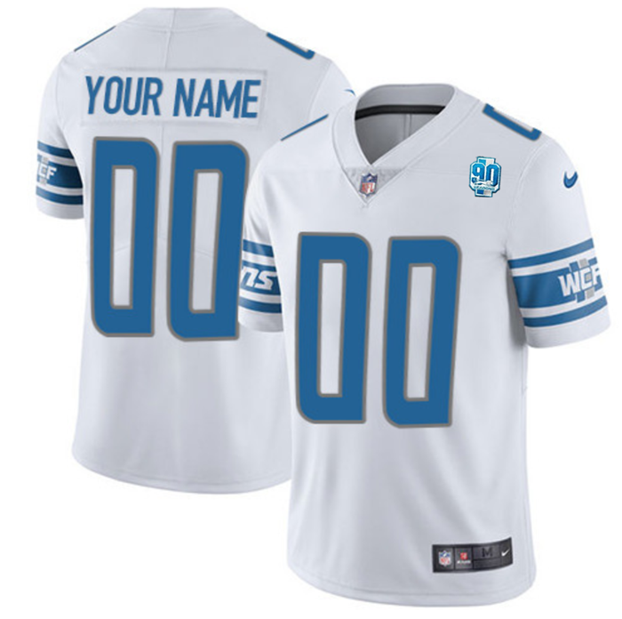 White Detroit Lions Active Player Custom 2023 F.U.S.E. 90th Anniversary Vapor Untouchable Limited Stitched Jersey - DTL173