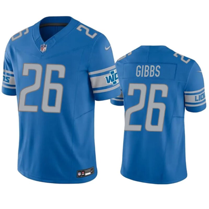 Blue Detroit Lions #26 Jahmyr Gibbs 2023 F.U.S.E. Vapor Untouchable Limited Stitched Football Jersey - DTL241